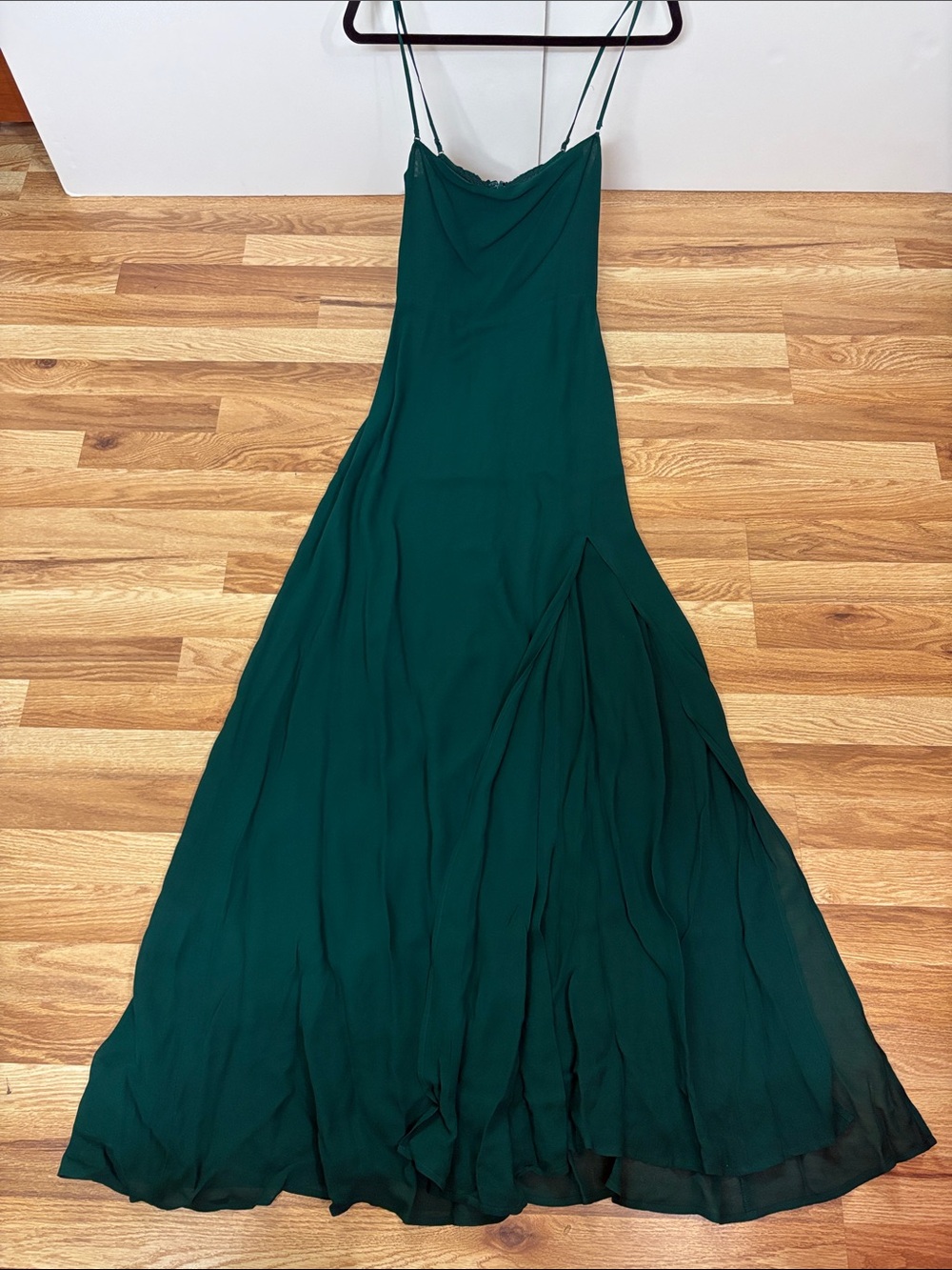 Reformation Dark Green long dress size 2
